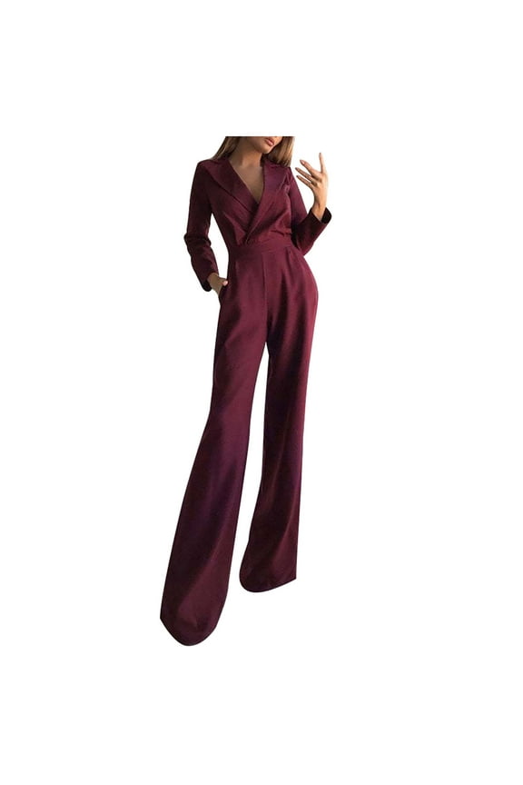 Curvy Jumpsuits for Women Jumpsuits For Women Sleeveless Pocket Solid Color Loose Straight Pants Fashion Romper Pants Ladies Shaping Bootcut Pants