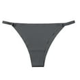 thumbnail image 1 of Bigersell Cute Underwear for Women Clearance Seamless Cotton Underwear Women Briefs Panty Style P-1175 Polyester Cheeky Panties High Waisted Thong Underwear Briefs Women's Panties Dark Gray L, 1 of 5