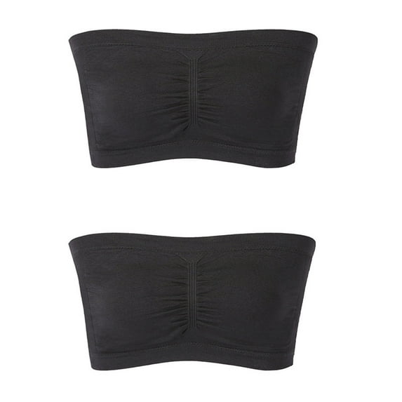 Bigersell Everyday Bras Cheap Wireless Bras for Women Plus Size Bras Balconette Bra Style R-1187 Nursing Bra Sports Bras Ladies Pullover Bra Hook & Eye Bra Closure Black S