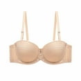 thumbnail image 1 of Bigersell Fashion Deep Cup Bra Discount Comfy Bra Camisoles with Built in Bra Push-Up Bra Style R-1000 Strappy Sports Bra Sports Bras Juniors Padded Bra Hook & Eye Bra Closure Khaki XL, 1 of 3