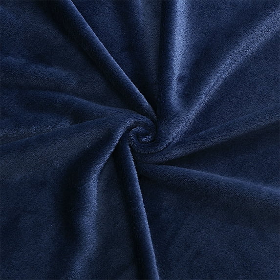 Bigersell Fleece Blanket Throw 59" x 51" Blankets for Couch, Sofa, Bed, Soft Lightweight Plush Cozy Blankets and Throws Microfiber Bedding Blanket Fall Winter Warm Flannel Blankets Blue