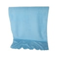 thumbnail image 1 of Bigersell Fleece Blankets 27" x 19" Soft Lightweight Flannel Throw Blankets for Couch, Sofa, Bed Small Size Comfy Plush Blanket Fall Winter Warm Blankets Sky Blue, 1 of 3