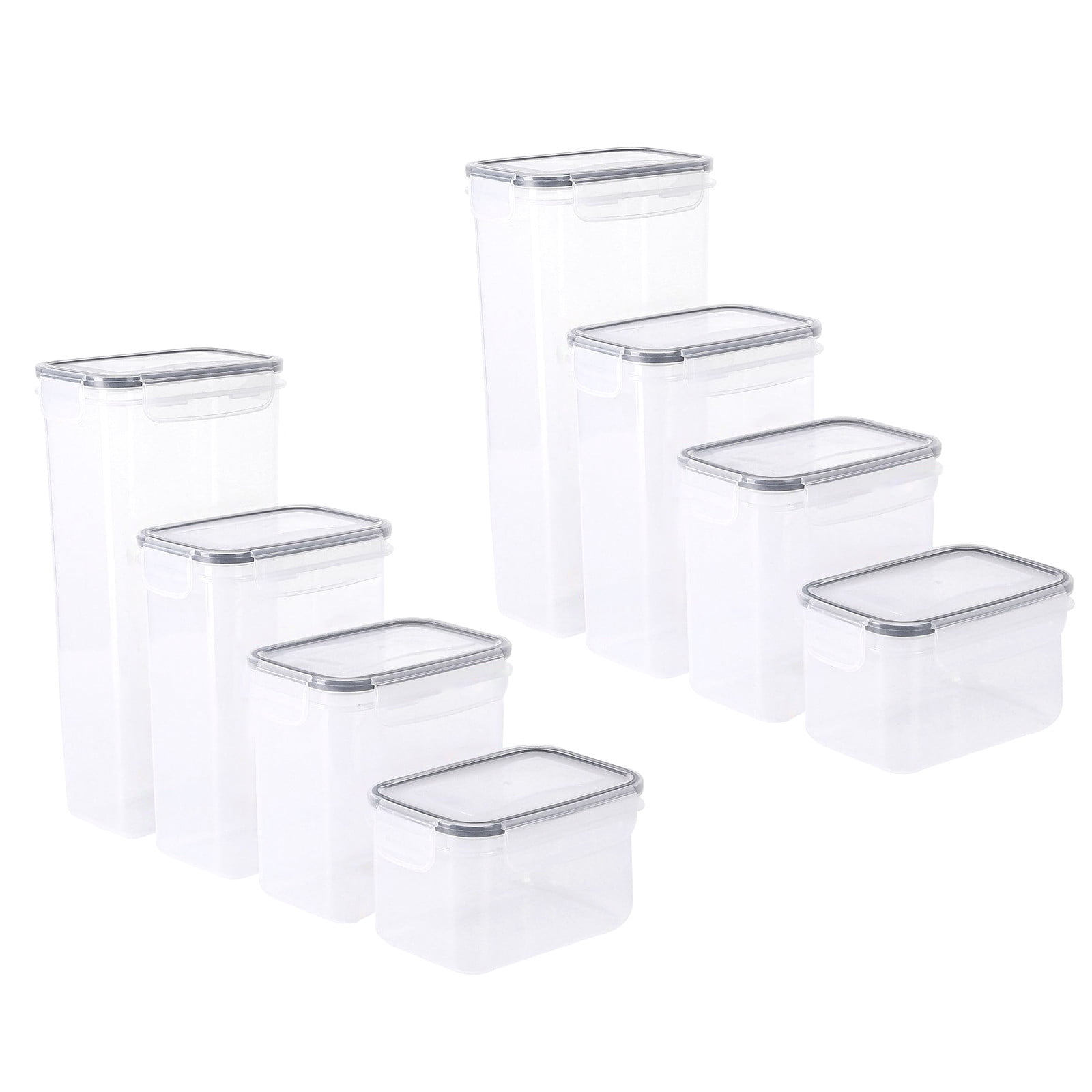 Bigersell Food Container Sets, 8pcs Food Storage Container with Lids