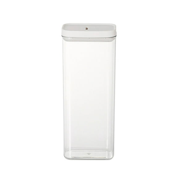 Bigersell Food Storage Container with Lids Airtight Plastic Canister for Cereal, Pasta, Flour & Sugar Kitchen Stackable Food Storage Buckets Kitchen Pantry Organizers and Storage White D
