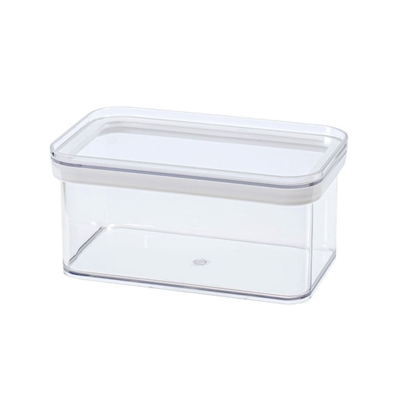 Bigersell Food Storage Containers Discounts Lightweight Clear Food Storage Containers with Lids Rectangular Shape Recyclable Clear Containers for Food Plastic Food Containers