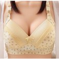 thumbnail image 1 of Bigersell Full-Coverage Bras for Women Sale Workout Bras for Women Wire-Free Bra Style R3987 V-Neck Convertible Bras Hook and Eye Bra Closure Women Size Comtable Full-Coverage Bras Yellow S, 1 of 4
