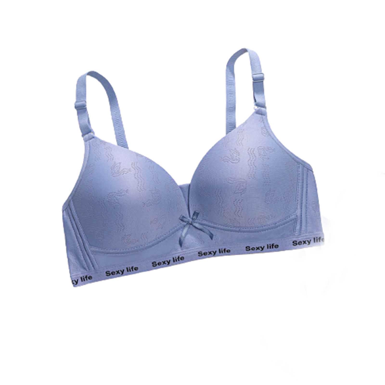 nsendm Female Underwear Adult Compression Sports Bra Double Support Wireless  Bra Lace Bra with Straps Full Coverage Wirefree Bra Mesh Sports Bra(Beige,  A) 