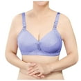 thumbnail image 1 of Bigersell Girls' Sports Bras Women Fashion Solid Comfortable Hollow Out Bra Underwear No Underwire Regular Size Push up Strapless Bra, Style 12044, Dark Blue 40B, 1 of 4
