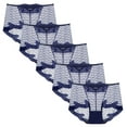 thumbnail image 1 of Bigersell High Cut Underwear Women Clearance Leakproof Underwear Women High Cut Panty Style P-1284 Cotton Plus Size Panties Ladies Thongs Briefs Mid Waist Women's Briefs Navy L, 1 of 4