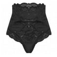 thumbnail image 1 of Bigersell High Waist Underwear Women Clearance Plus Size Underwear Women Cheeky Panty Style P-808 Nylon Period Panties Ladies Thongs Briefs Mid Waist Women Cheeky Panties Black S, 1 of 3