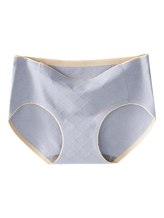 High Waisted Underwear for Women Clearance Silk Panties Women G-Strings Panty Style P-1923 Nylon Period Panties Ladies Thong Briefs Mid Waist Women's Bikini Panties Light Blue XL