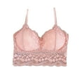 thumbnail image 1 of Bigersell Lace Bra Womens Bras No Underwire Bralettes Ladies with Support Fitted Bra Style B3 Backless Bra Women Back-Smoothing Bra Feature Backless Strapless Bra Hook & Eye Bra Closure , Pink, 1 of 3