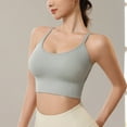 thumbnail image 1 of Bigersell Lace Bras for Women Sale Womens Bras Comfortable Balconette Bra Style B2141 V-Neck Convertible Bras Pull-On Bra Closure Juniors Plus Size Racerback Sports Bras for Women Gray S, 1 of 6