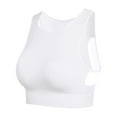 thumbnail image 1 of Bigersell Lace Bras for Women Sale Womens Bras Comfortable Balconette Bra Style B5001 V-Neck Convertible Bras Pull-On Bra Closure Juniors Plus Size Racerback Sports Bras for Women White XXL, 1 of 4