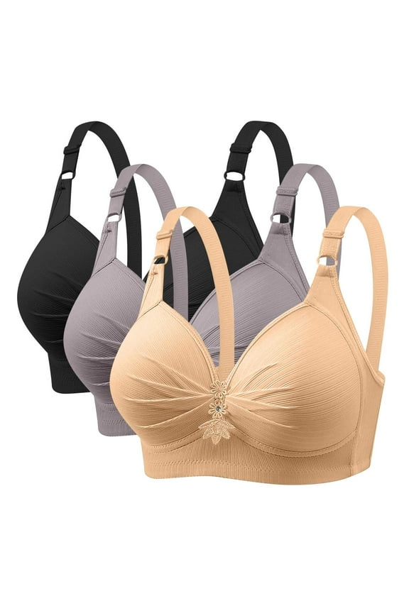 Lace Push-up Bra New Woman's Printing Push up Bras Plus Size Daily Bra Underwear No Underwire Sport Bra Style F-399 Multicolor 4XL