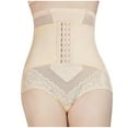 thumbnail image 1 of Bigersell Lace Underwear for Women Clearance Womens Panties Seamless Bikini Panty Style P-509 Spandex Shaping Panties Lace Thongs Ladies Briefs High Waist Women's Bikini Panties Beige M, 1 of 6