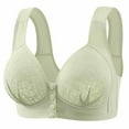 thumbnail image 1 of Bigersell Ladies Bras Deals Womens Solid Lace Lingerie Bras Plus Size Underwear Bralette Bras Comfortable Bra Convertible Bra Style F-698 Green 36, 1 of 3