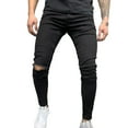 thumbnail image 1 of Bigersell Ladies Jeans Boot Cut Jeans Deals High Waisted Jeans Cropped Denim Pants Button Closure Light Wash Distressed Female Cargo Jeans Loose High Waist Full Length Pants Style J-107 Black XXL, 1 of 9