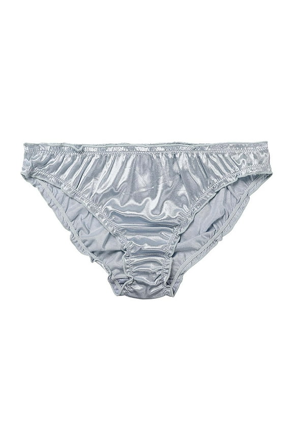 Ladies Panties Clearance Womens Underwears Bikini Panty Style P-1171 Polyester Bikini Panties No Show Thongs Ladies Briefs High Waist Women's Panties Silver XL