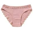 thumbnail image 1 of Bigersell Ladies Underwear Clearance Padded Underwear Women Thong Panty Style P-39 Nylon Brief Panties Ladies Thong Underwear Briefs Mid Waist Women's Briefs Pink M, 1 of 6