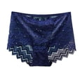 thumbnail image 1 of Bigersell Ladies Underwear Clearance Training Underwear G-Strings Panty Style P-1679 Nylon Period Panties Ladies Thong Briefs Mid Waist Women's Bikini Panties Blue XL, 1 of 3