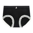 thumbnail image 1 of Bigersell Ladies Underwear Panties Clearance Cotton Boyshort Underwear Women Period Panty Style P-1225 Spandex Thong Panties Ladies Underwear Thong Briefs High Waist Women's Panties Black One Size, 1 of 2