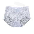 thumbnail image 1 of Bigersell Ladies Underwear Panties Clearance Plus Size Womens Underwear Period Panty Style P-1773 Spandex Shaping Panties Ladies Thongs Briefs High Waist Women's Panties White L, 1 of 2