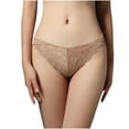 thumbnail image 1 of Bigersell Ladies Underwear Panties Clearance Women Panties Boyshort Thongs Panty Style P-45 Cotton Boyshort Panties Thong Briefs Mid Waist Women Cheeky Panties Khaki XXL, 1 of 6
