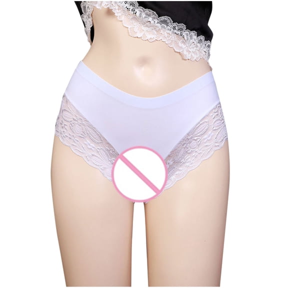 Bigersell Ladies Underwear Panties Cotton Clearance Womens Lace Underwear Bikini Panty Style P-110 Polyester Bikini Panties High Waisted Thongs Ladies Briefs High Waist Women's Panties White L