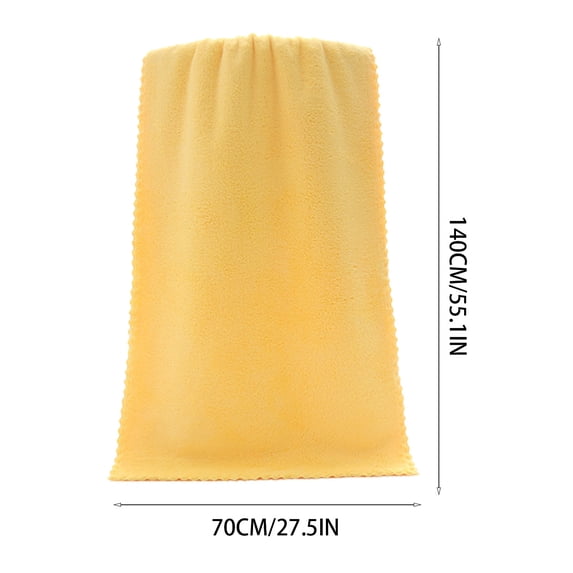 Bigersell Large Bathroom Towels 140 x 70 cm Soft Absorbent Microfiber Bath Towels Solid Shower Towels Quick Dry Rectangular Bathing Towels Face Towels Cleaning Cloths A