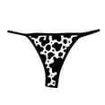 thumbnail image 1 of Bigersell Leakproof Underwear for Women Clearance Long Underwear Women Boyshort Thongs Panty Style P-138 Cotton Boyshort Panties Lace Thong Briefs Mid Waist Women Cheeky Panties Black M, 1 of 4