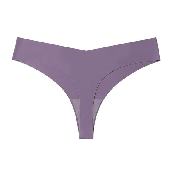Bigersell Leakproof Underwear for Women Clearance Seamless High Waisted Underwear Thong Panty Style P-1665 Nylon Brief Panties Cotton Thongs Briefs Mid Waist Women's Briefs Gray XL