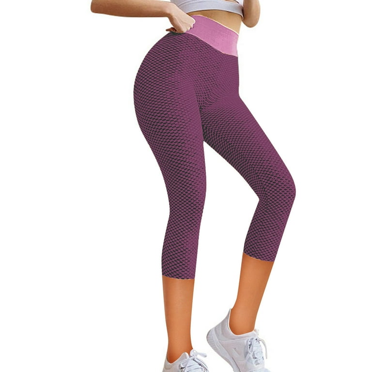 Bigersell Loose Fit Capris Pants for Women Yoga Capris Pants Women's  Stretch Yoga Leggings Fitness Running Gym Sports Pockets Active Pants  Ladies