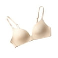 thumbnail image 1 of Bigersell Lounge Bra Lightweight Bra, Seamless, Small Chest, No Underwire, Cup Underwear Women Size Female Wireless Bra, Style 3723, Beige 38B, 1 of 7