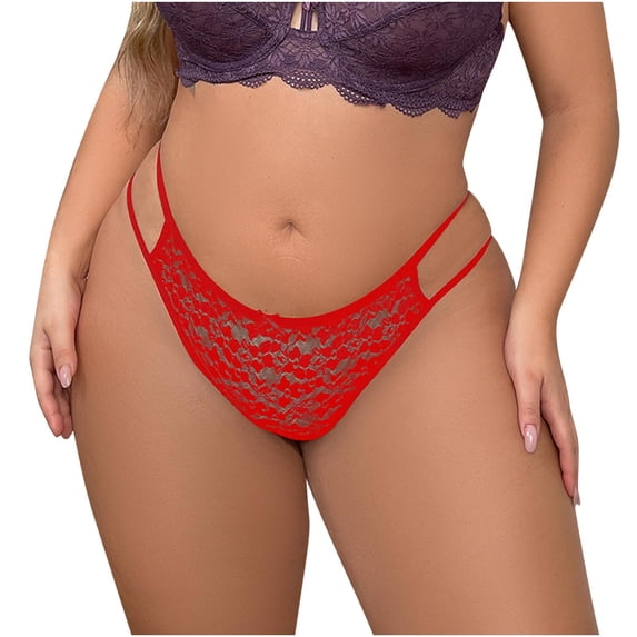 Bigersell Matching Underwear Clearance Womens Boxers Briefs Underwear Period Panty Style P-1079 Spandex Shaping Panties Ladies Thongs Briefs High Waist Women's Panties Red XL