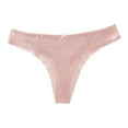 thumbnail image 1 of Bigersell Maternity Underwear Clearance Plus Size Underwear Women Seamless Panty Style P-1445 Polyester Bikini Panties Lace Thongs Ladies Briefs High Waist Women's Bikini Panties Pink XL, 1 of 3
