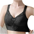 thumbnail image 1 of Bigersell Molded Bra in Clearance Comfortable Without Underwire Bra Nursing Bra Style F-1003 Black XL, 1 of 5