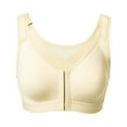thumbnail image 1 of Bigersell Nursing Bras Clearance Women Bra Molded Bra Style R4083 V-Neck Convertible Bras Pull-On Bra Closure Women Size Front Closing Bras Khaki 3XL, 1 of 5