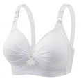 thumbnail image 1 of Bigersell Nursing Sports Bra On Sale Woman's Printing Push up Bras Plus Size Daily Bra Underwear No Underwire Wire-Free Bra Style F-155 White 5XL, 1 of 9