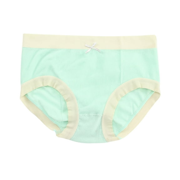 Bigersell Nylon Panties for Women Clearance Period Panties Women G-Strings Panty Style P-1469 Nylon Brief Panties Ladies Thong Briefs Mid Waist Women's Bikini Panties Mint Green F