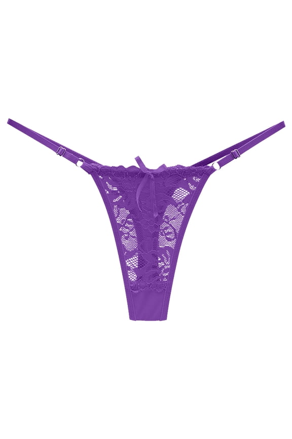 Open Crotch Panties Clearance Sheer Panties Period Panty Style P-599 Spandex Shaping Panties Thong Underwear Briefs High Waist Women's Panties Purple One Size