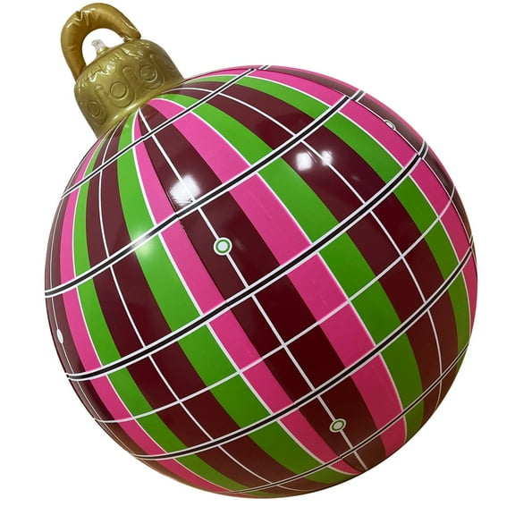 Clearance Sales Bigersell Outdoor Christmas Ornaments New Outdoor Christmas Inflatable Decorated Ball Giant Christmas Inflatable Ball Christmas Tree Decorations B