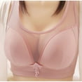 thumbnail image 1 of Bigersell Padded Bralettes for Women Wireless Bras Sleep Bras Ladies Push-up Bra Style B73 Padded Bralette Women Pullover Bra Feature Workout Bra Hook & Eye Bra Closure , Pink M, 1 of 4
