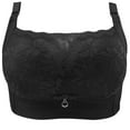 thumbnail image 1 of Bigersell Padded Bras for Women Discount Supportive Sports Bras Women Workout Bras for Women Soft Bra Style R-205 Bras No Underwire Sports Bras Full-Coverage Bra Hook & Eye Bra Closure Black M, 1 of 3