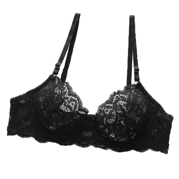 Bigersell Padded Bras for Women Sale Supportive Sports Bras for Women Soft Bra Style R3997 V-Neck Lightly Lined Bras Hook and Eye Bra Closure Women Size T Shirt Bra Black S