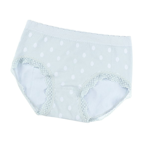Bigersell Panties Clearance Woman Underwear Cheeky Panty Style P-1458 Nylon Brief Panties Seamless Thongs Briefs Mid Waist Women Cheeky Panties Blue F