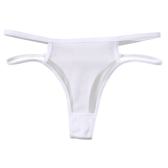 Bigersell Period Panties Clearance Period Underwear Tangas Panty Style P-37 Spandex Thong Panties Ladies Thong Underwear Briefs High Waist Women's Panties White L