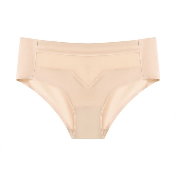 Bigersell Period Panties Women Clearance Panties Women Pack Tangas Panty Style P-96 Spandex Shaping Panties Plus Size Thongs Ladies Briefs High Waist Women's Panties Beige XL