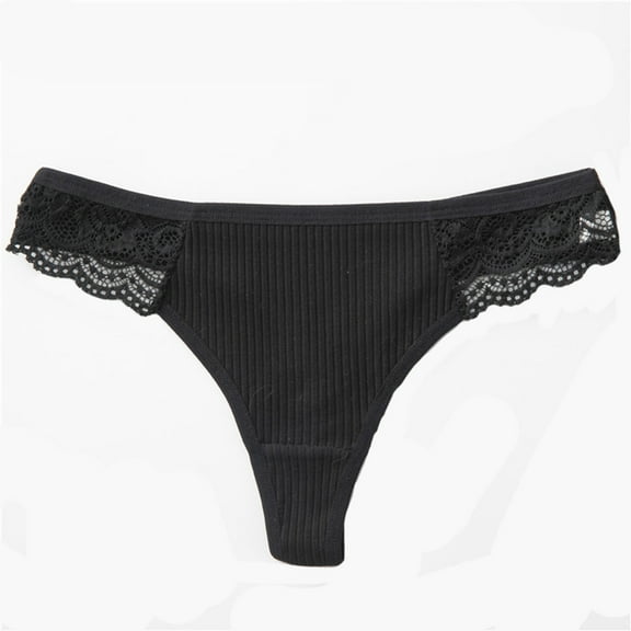 Bigersell Period Panties Women Clearance String Bikini Underwear Women Bikini Panty Style P-1771 Spandex Shaping Panties Thongs Briefs High Waist Women's Bikini Panties Black L
