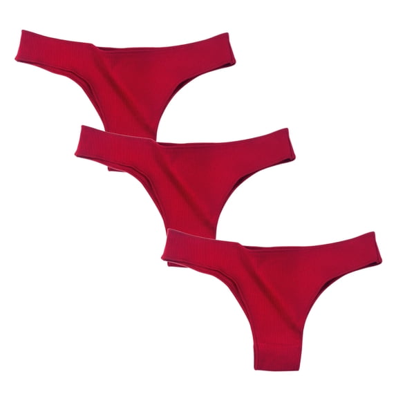 Bigersell Period Underwear Clearance Ladies Underwear Panties Cotton Tangas Panty Style P-646 Spandex Shaping Panties High Waisted Thongs Ladies Briefs High Waist Women's Panties Wine L